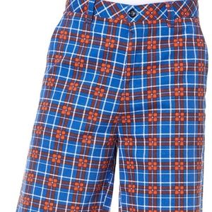 FLORIDA GATORS COLONY MEN'S PLAID LOGO SHORTS